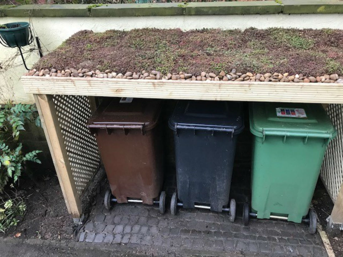 DIY Bin Store Green Roofs Naturally Otley